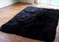 Warm Soft Rectangle Real Fur Throw Blanket 6 * 8 Ft For Bed / Sofa Throw supplier