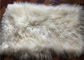 Real Grey Mongolian Sheepskin Rug 20&quot; X 35&quot; For Home , Sofa Throw Covers supplier
