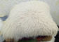 One Sided Mongolian Lamb Lumbar Pillow , 16*16 Mongolian Sheepskin Throw Pillows  supplier