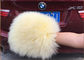 Sheepskin Car Wash Mitt Genuine Long Merino Wool Car washing glove supplier
