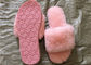 Open Toe Durable Women Soft Fuzzy Slippers Breathable With Australia Sheepskin supplier