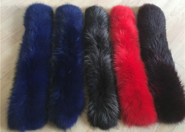 Raccoon Fur Collar Soft fluffy Smooth Natural Color Large Long Collar Detachable For Winter Jacket supplier