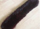 Extra Long Pile Real Raccoon Fur Collar Scarf Wine Color With Button Holes supplier