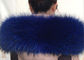 100 *20cm Raccoon Navy Fur Collar , Extra Long Pile Furry Necks Collars  supplier