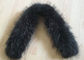 Dyed Genuine Raccoon Black Real Fur Collar Real Warm For Men Jacket / Coat supplier