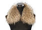 Pure Color Anti Shrink Detachable Fur Collars For Coats , Fluffy Fur Neck Collar  supplier
