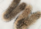 Natural Color Raccoon Fur Collar Raw Skin A Grade 70 - 105cm For Garment / Home Textile supplier