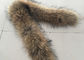 Natural Colour Warm Raccoon Fur Collar Eco Friendly For Hood Kids Parka supplier