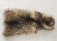 Natural Color Raccoon Fur Collar Raw Skin A Grade 70 - 105cm For Garment / Home Textile supplier