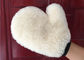 Auto Detailing Real Car Cleaning Gloves , Ultra Soft Wool Car Wash Mitt  supplier