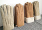 Mens Australia Warmest Sheepskin Gloves Fur Lined Soft Leather For Windproof supplier