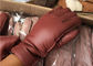 Double Breathable Ladies Black Leather Sheepskin Lined Gloves For Cell Phone Use  supplier