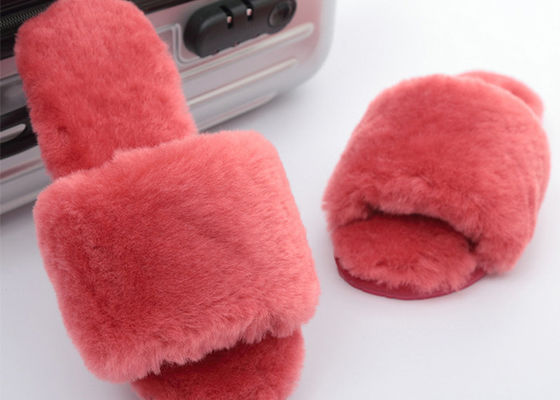 Real Open Toe Sheep Wool Slippers supplier