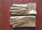 Women Thick Fur Warmest Sheepskin Gloves Handmade With Merino Wool Lining supplier