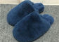 Closed Toe Fluffy House Slippers With Anti Slip Sole , Soft Black Fuzzy Slippers  supplier