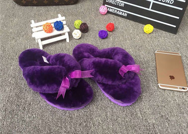 Sheep Wool Slippers Various Colors Hot Wholesale 100% Sheepskin Slippers Fur Lined Slippers supplier