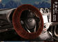 Black Genuine Sheepskin Steering Wheel Cover With Australia Pure Wool supplier