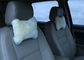 Lambswool Car Seat Headrest Neck Cushion Pillow , Fluffy Hairs Car Neck Support Pillow  supplier