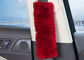 OEM Dyed Colors Car Seat Belt Covers Shoulder Pads With Long Soft Wool supplier