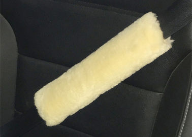 OEM 20mm Wool Sheepskin Seat Belt Cover Soft Thick Washable Universal Matching supplier