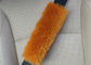 Long Soft Wool Seat Belt Padding Shoulder Strap With Velcro Closure / Custom Size supplier