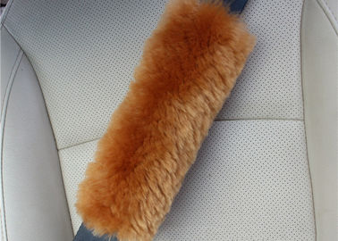 Fleece Seat Belt Pads For Toddlers , Comfortable Sheepskin Shoulder Strap Covers  supplier