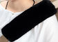 Dyed 24 Colors 100% Sheepskin Seat Belt Cover Warm Keeping With Universal Size supplier