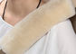Fleece Seat Belt Pads For Toddlers , Comfortable Sheepskin Shoulder Strap Covers  supplier