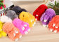  Colorful Real Fur Bunny Keychain In Stock , Furry Animal Keychain For Charm Bag