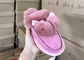 Fashion Sheep Wool Slippers , Winter Women Indoor Warm Fluffy Home Shoes supplier