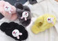 Durable Black Smooth Sheep Wool Slippers , Womens Scuff Slippers supplier