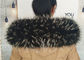 Raccoon fur collar 100% Real Raccoon Fur Collar Large fur Trim Accessories supplier