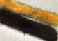 Customized Raccoon Fur Collar , 80Cm Lining Real Fur Genuine Raccoon Scarf supplier