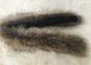 80*20cm Detachable Real Fur Collar For Woman Natural And Dyed Color supplier