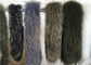  Extra Large Raccoon Furry Necks Collars ,  Warm Dyed Winter Coat Replacement Fur Collar 