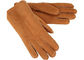 Warmest Lambskin Leather Suede Women Gloves supplier