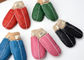 Infants Sheepskin Suede Mittens for Boys and Girls S , M , L Size supplier
