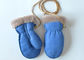Warm Cozy Genuine Baby Boys / Girls Sheepskin Mittens with Ribbon for Winter supplier