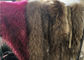Natural Color Top Luxurious Raccoon Fur Collar Scarf Trim For Garment supplier