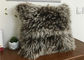 Thick Warm Soft Mongolian Fur Pillow Long Curly Wool Anti Apnea 50*50cm supplier