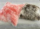 Rectangular Colorful Mongolian Lamb Cushion Cover , Soft Fuzzy Decorative Pillows  supplier