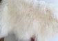 100% Sheepskin Natural Long hair Mongolian Lambskin Cream White Curly fur rug supplier