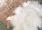 Natural Curly Lamb fur pelt Mongolian Sheepskin Hides Long lambskin Floor Rug supplier