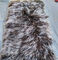 Long hair curly mongolian sheep fur cushion Tibetan Lambswool fur Throw Pillow supplier