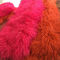 Real Mongolian fur fabric 15cm long hair Mongolian lambskin curly sheep skin supplier