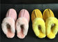 Ladies Australian sheepskin lined slipper mules 100% sheepskin shearling lining supplier